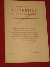 The Journal of Aesthetics & Art Criticism. Volume 20 No. 3. (Summer, 1962)