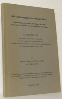Die Verteilungstheorie von Karl Marx. Darstellung…