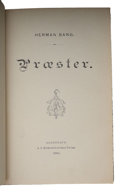 Præster. - [DEDIKATIONSEKSEMPLAR.] (photo 3)