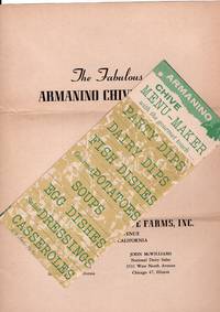 G. Armanino and Son Chive Farms leaflet and menu maker