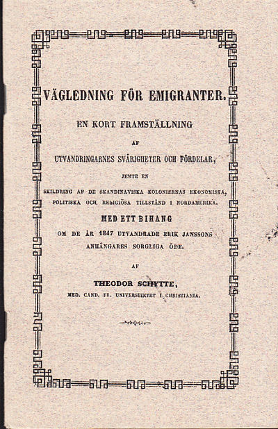 Vägledning för emigranter. En kort framställning…