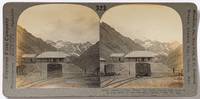[Stereoview]: Station From Which the Train Climbs 5000 Feet in a Few Miles to the Summit, Juncal, Chile, So. Am