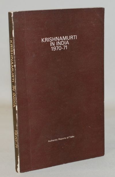 Krishnamurti In India 1970-71.