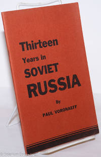 cover of Thirteen Years in Soviet Russia