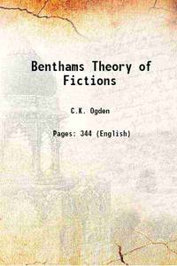 Benthams Theory of Fictions 1932 de C.K. Ogden - 2016