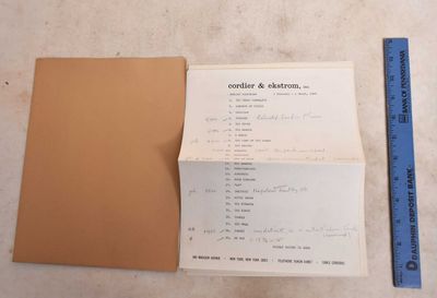 Cordier & Ekstrom, Inc. Exhibition Poster, February 5th to March 1st, 1969