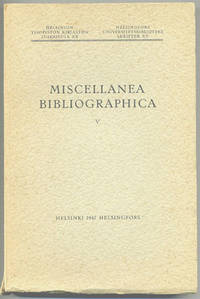 Miscellanea bibliographica. V.