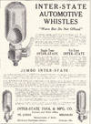 Illustrated Vintage Advertisement for Inter-State Automotive Whistles