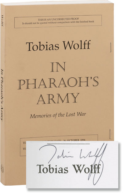New York: Alfred A. Knopf, 1994. First Edition. UNCORRECTED PROOF, preceding the First Edition. SIGN...