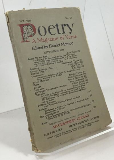 Poetry - A Magazine of Verse. No. VI, September…