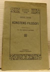 Konstens filosofi. Översättning av fil. d:r…