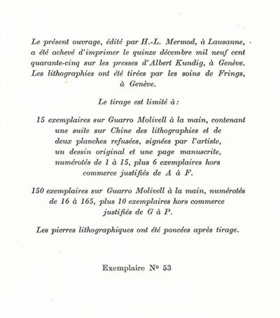 La grande peur dans la montagne. Lithographies originales de Hans Berger. (photo 2)