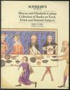 (Auction catalogue): Marcus and Elizabeth Crahan Collection of Books on Food, Drink and Related Subjects