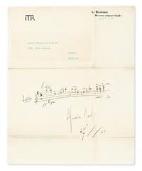 Les valses nobles et sentimentales" - Autograph Musical Quotation