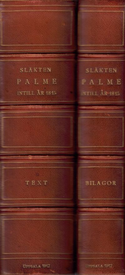 Släkten Palme inntill år 1815. Försök till en…