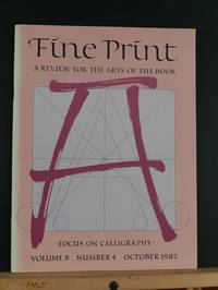 image of Fine Print: A Review for the Arts of the Book, October 1982