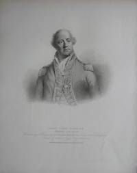 Engraved Portrait of Lord Gambier, Half Length, in uniform after Sir W. Beechey by G. Bartolozzi.