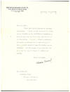Typed letter signed to Carol Bird