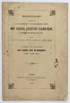 Manifestacion Dirijida por el Illustrisimo y Reverendisimo Señor Don Rafael Valentin Valdivieso..