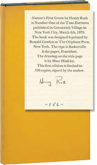 cover of Nature's First Green (First Edition, limited to 350 signed copies)