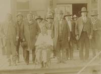 Photograph of a Group of Indigenous Subjects including Ado-Ete at Fort Sill, 1890s