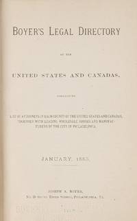 Boyer's Legal Directory: Of the United States and Canadas..