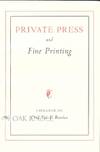 PRIVATE PRESS AND FINE PRINTING