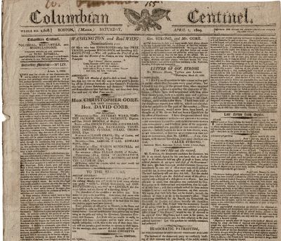 Columbian Centinel. Whole No. 2,608
