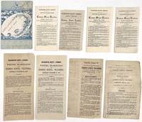 Eight (8) Printed Examinations for New Teachers in Vermont, 1873-1877