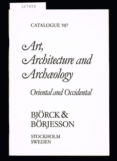 Art, Architecture and Archaeology. Oriental and…
