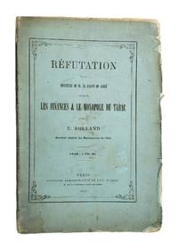 Refutation de la Brochure de M. Le Baron de Janze Intitulee Les Finances & Le Monopole Du Tabac