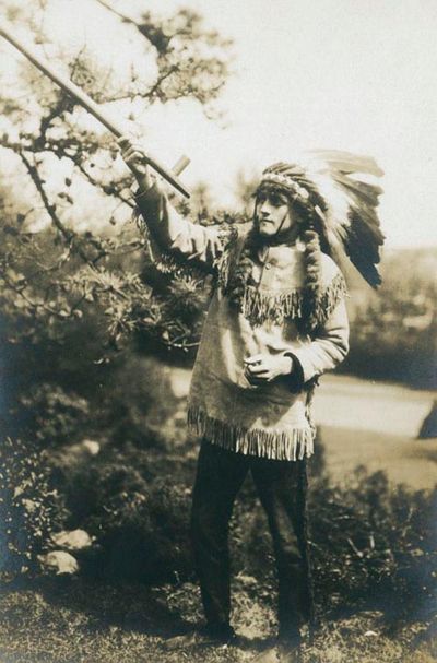 Photograph album of Scouting, camping, and other outdoor subjects