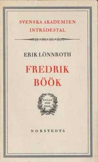 Fredrik Böök. Inträdestal i Svenska Akademien.