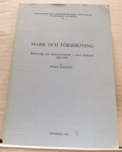 Mark och försörjning. Befolkning och…