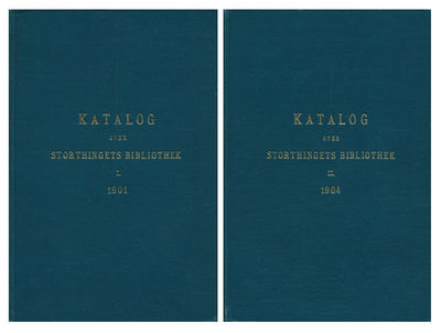 KATALOG OVER STORTHINGETS BIBLIOTHEK.