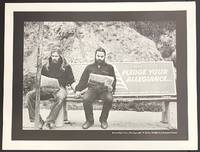 Pledge your allegiance... [Poster depicting Patrick Turnbull and Collie Valadez holding hands on a bench]
