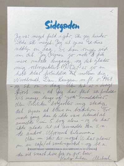 Originalt håndskrevet og signeret brev til Rolf…