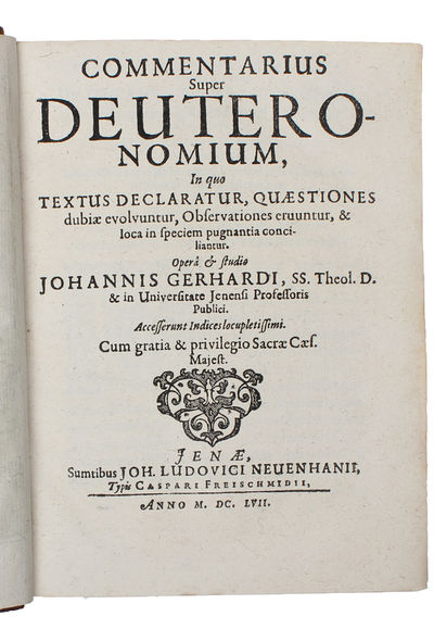 Commentarius super Deuteronomium in quo textus declaratur (...) (photo 3)
