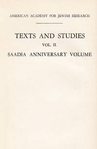 SAADIA ANNIVERSARY VOLUME