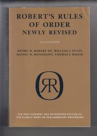 Robert's Rules of Order