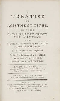 A Treatise on Agistment Tithe... [And] An Appendix to the Treatise..