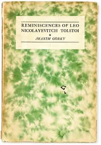 Reminiscences of Leo Nicolayevitch Tolstoi. Authorized translation from the Russian by S.S. Koteliansky and Leonard Woolf
