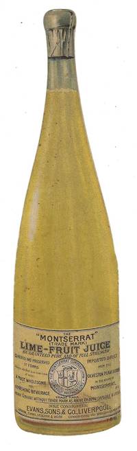 Montserrat Lime-Fruit Juice for Rheumatism and Dyspepsia Die-cut Pamphlet