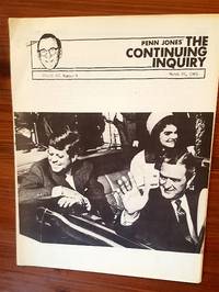 The Continuing Inquiry (newsletter re: JFK assassination) by (John F Kennedy Assassination) Penn Jones, Jr. (editor) - 1983