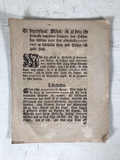 Et bepröfwat medel, til at bota the swåraste…