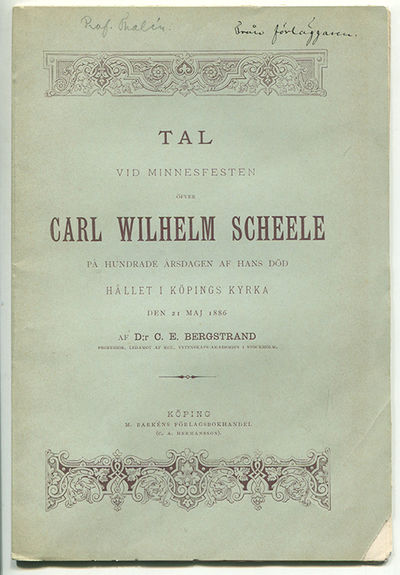 Tal vid minnesfesten öfver Carl Wilhelm Scheele…