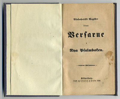 Alphabetiskt register öfwer versarne i nya…