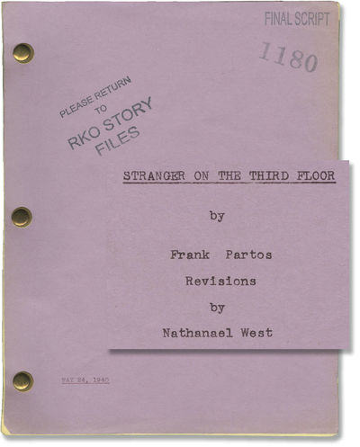 Stranger on the Third Floor (Original screenplay for the 1940 film noir)