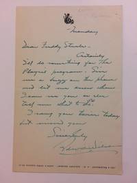 Autographed Letter Signed