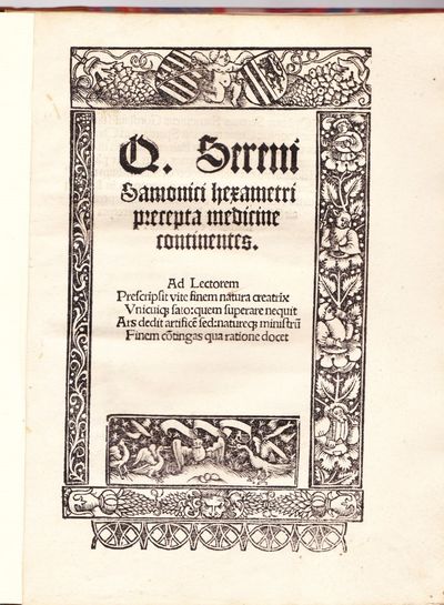 Hexametri precepta medicine continentes.
